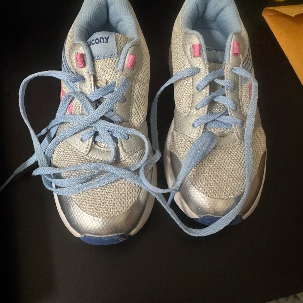 Saucony Gray and Pink Sneakers Comfortable Athletic Design